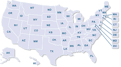 USA map